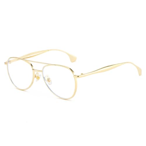 Lunettes de soleil rondes en métal pour hommes et femmes avec protection UV