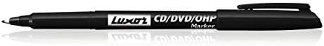 GROSSē 10 X FINE TIP PERMANENT MARKER PENS BLACK COLOR CD/DVD Pen Marker