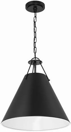 Crystorama Xavier 3 Light Matte Black Pendant