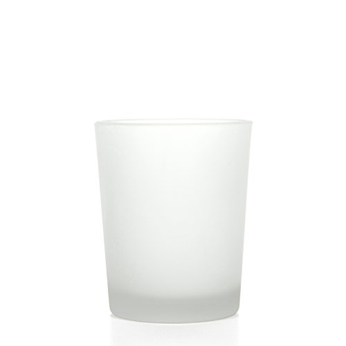 Hosley's Set Of 12 Frosted White Glass Votive / Tea Light Holder. Ideal For Use With Tea Lights For Weddings, Parties, Aromatherapy, Votive Candle Gardens. Bulk Buy O4 #TOP3
