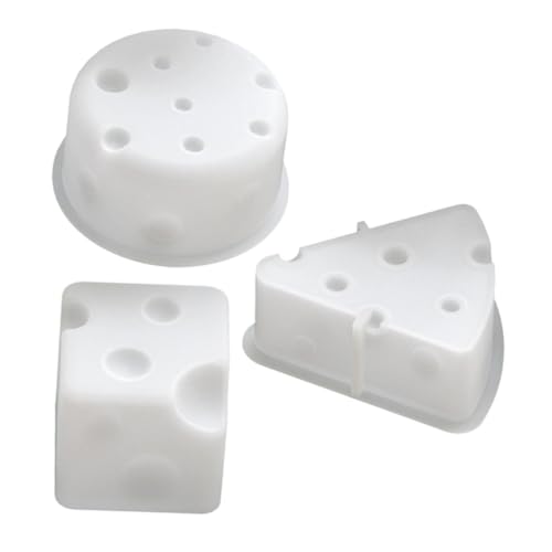 iplusmile Stampo in Silicone Per Candele, 3 Pezzi: Stampo A Forma Di Formaggio Per Realizzare Candele Profumate Per Aromaterapia Fai Da Te, Campioni Di Cera E Sapone, Decorazioni Per La