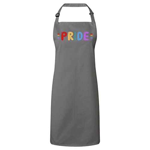 Tablier cuisine gay lesbien multicolore réglable avec poche lavable