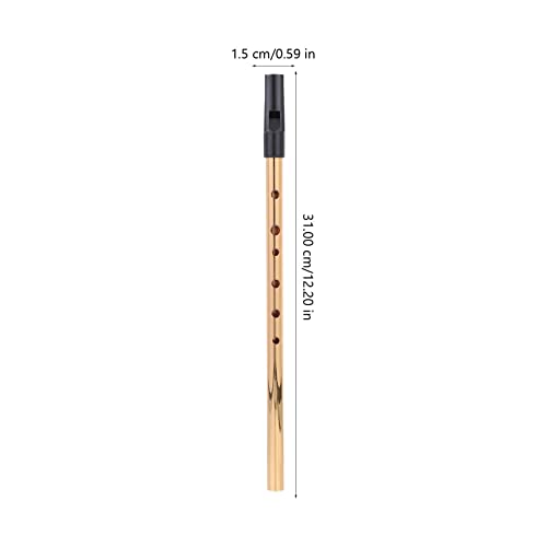 Milisten Three-Piece Brass Soprano Recorder Set #TOP27