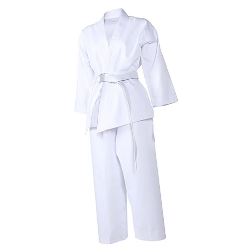 Healeved 1set Professional Taekwondo Uniform for Adults Breathable and Quick-drying Karate Training Clothes Elastic Waist Pants and Comfortable for Martial Arts Practice