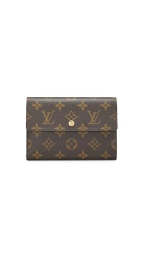 WHAT GOES AROUND COMES AROUND Womens Pre-Loved Louis Vuitton Monogram Porte Tresor Wallet Brown One Size