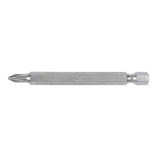 KS Tools 1/4 inch Classic bit PH, 75 mm, PH2, Silver, 1 item