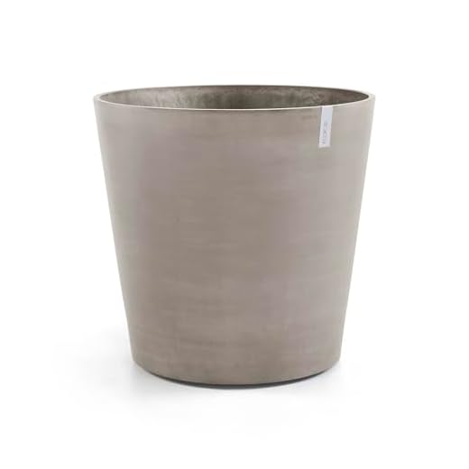 Ecopots Amsterdam Wheels 60 Blumentopf - L 60 cm x H 56 cm - Innen- und Außenbereich