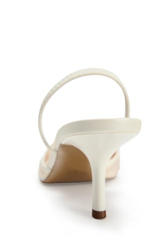 Beauty Cry Womens Slingback Heels Pointed Closed Toe Embroidered Pearl Mesh Stiletto Slip On Wedding Dress Pumps4