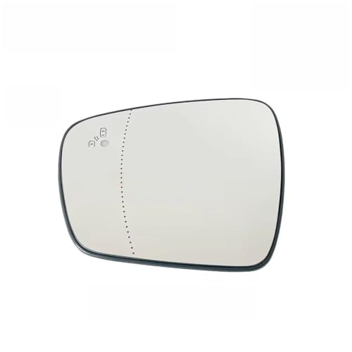 Verre rétroviseur chauffant avec angle mort pour Kadjar Espace Koleos gauche