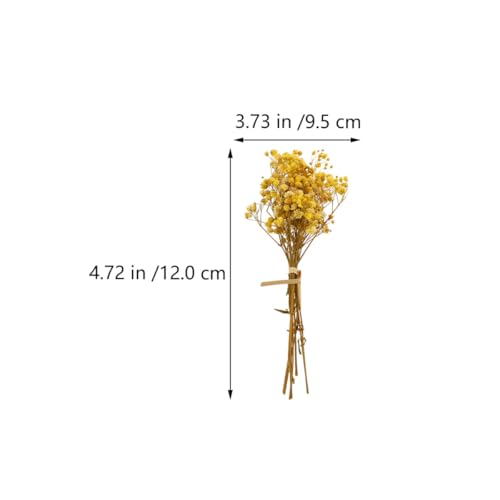 Ramo de flores secas Gypsophila natural Yellow 12cm miniatura 2