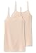 Produktbild Schiesser Damen Spaghettitop (2er Pack) Unterhemd, Beige (Nude 410), 42