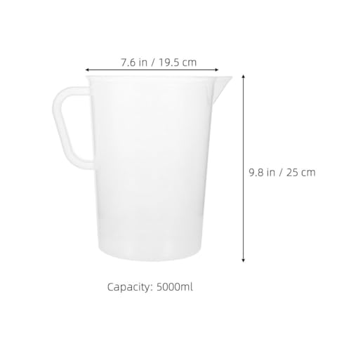 Tasses à mesurer plastique transparentes Hemobllo graduation cuisine pâtisserie plein air