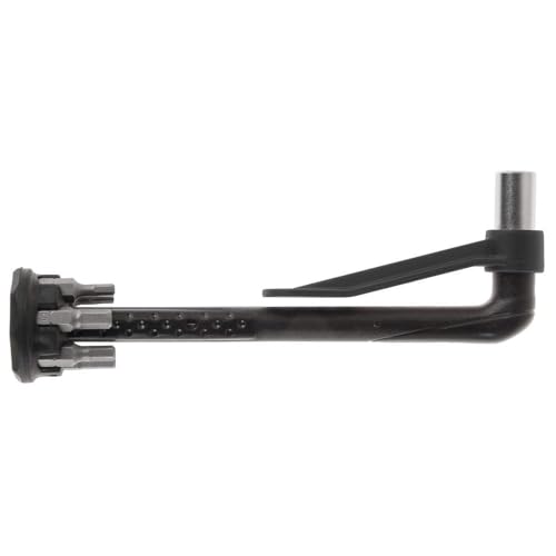 M-Wave TW-3/10 Drehmomentschlüssel Set 6 teilig für Fahrrad, Von 3 bis 10 Nm einstellbar, Torx Bit T25 & Innensechskant 3mm/4mm/5mm/6mm,inklusive, Klein und praktisch, Schwarz