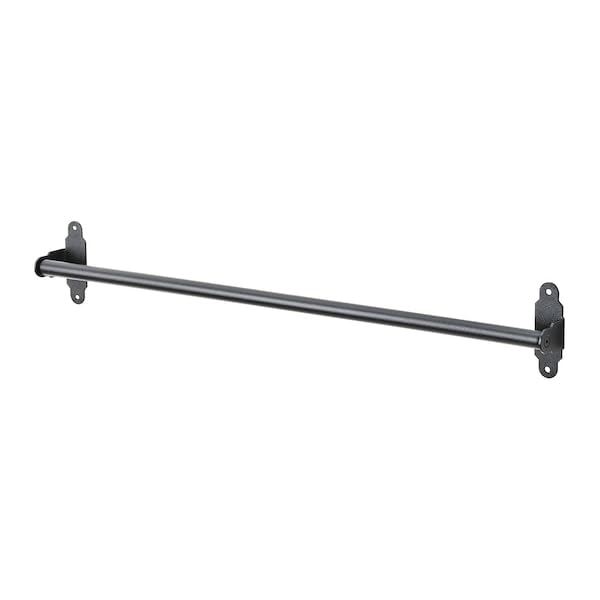 "60 cm Steel Rail with Durable Powder Coating" (Black, 60 CM)