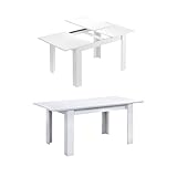 DIMENSIONS EN CM - Table allongée: Longueur: 190 Largeur: 90 Hauteur: 78 - Table fermée: 140x90h78
