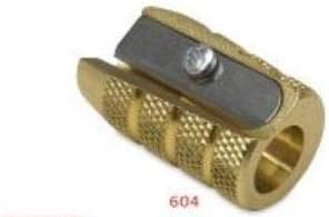 Mobius + Ruppert (M+R) Brass Artists Pencil Sharpener - choose from 4 shapes! Made in Germany - finest in the world! (604 - Bullet/Grenade)