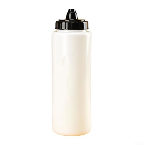 Sport-Wasserflasche mit breiter Öffnung und zwei Trinkoptionen für einen aktiven Lebensstil (1 l weiß)