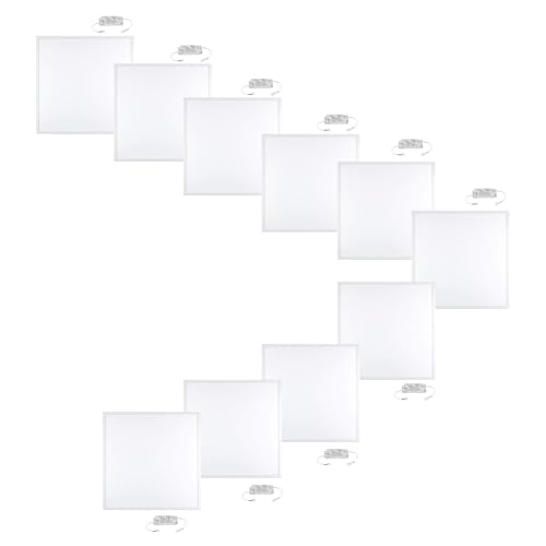 YASTA Plafoniera Led Soffitto 60x60 Pannello Led Da Incasso Per Cartongesso Luce Fredda 42w Pannello Luminoso Per Controsoffitto Con Cornice Bianca Ultra Slim 6500k (10)