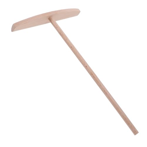 Unomor Sturdy Wooden Crepe Spreader Large Oak Basting Tool for Pancakes Eggs Multi-function Kitchen Accessory