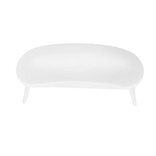 AMONIDA Lámpara UV para Uñas, Portátil, Duradero, LED, Mini Secador de Uñas para Uso Doméstico, PC, ABS, Blanco, 3 Cuentas LED
