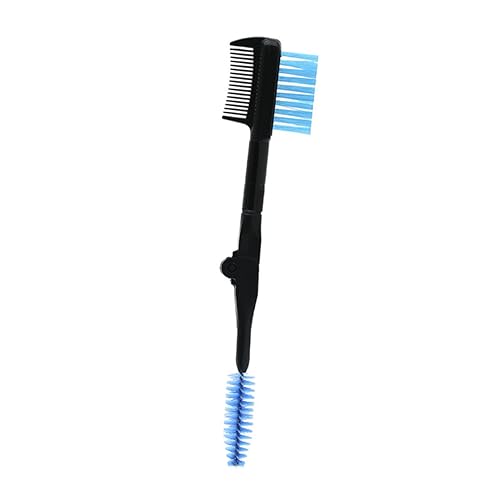 IWOWHERO Cepillo De Pestañas y Cejas Doble Cabeza Herramienta De Maquillaje Para Aplicar áscara Brocha De Belleza Color Aleatorio