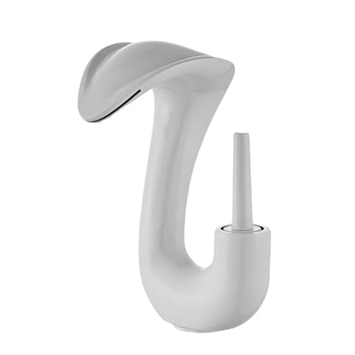 Robinet de salle de bain cascade en laiton mitigeur argent