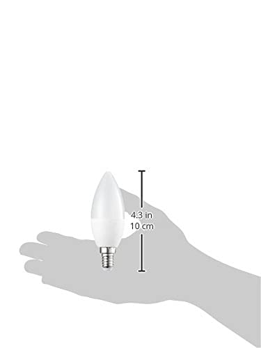 Dimmbar E14 LED Lampe in Kerzenform von Amazon Basics, 5W, 6 Stück