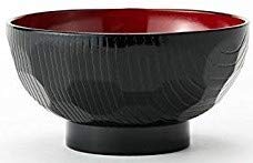 [5 Bowls Set] Asahi Kyouyou Japanese Black Bowls Set for Rice,Soup etc.