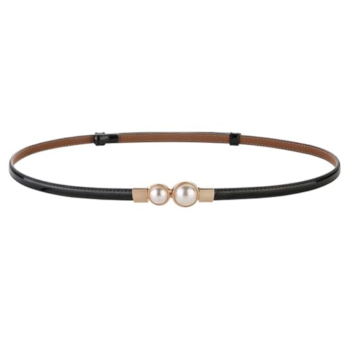 Adjustable Women's Cowhide Waist Belt Decoration Dress Suit Waist Chain Waist Cinching Small Belt Women's(D)