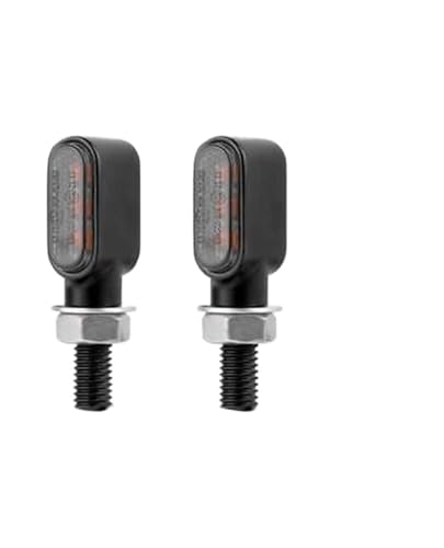 Clignotants moto 12V lot de 2 feux de direction orange universels pour routières