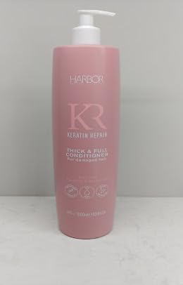Harbor Natural Cosmetics, Thick & Full, CONDITIONER, For Damaged Hair, Free from Parabens & Mineral Oils, Dye Free, 33.8 fl oz (1,000ml) (Pack of One)
