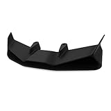 WEFOLEN Motorrad Seitenverkleidung Für Street Für Triple 765 S RS 2017-2024 Motorradverkleidung Frontspoiler-Kit Frontlippe Festflügel(Black)