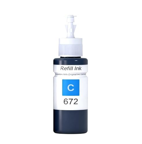 Encre imprimante L360 L380 L1300 cyan recharge sans fuite