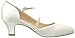 Imagen de Duosheng & Elegant HC2002 Zapatos para Novia Tacon Medio Strappy Satin Zapatos Novia Boda Mujer Marfil 40