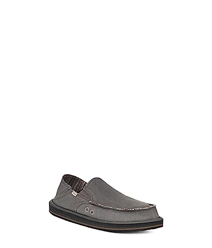 Image of Sanuk Mens Donny Hemp Loafers | Mens Shoes | Slip On Shoes for Men | Men's Slip-on Loafers | Memory Foam Footbed