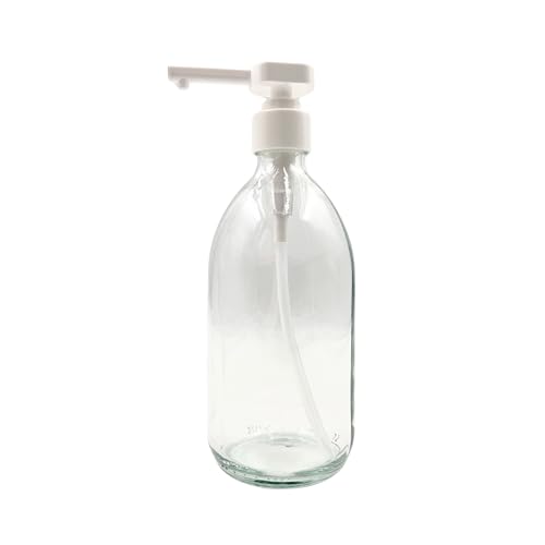 Devitre 1 Seifenspender 500 ml aus Glas klar Pumpspender auch für Lebensmittel