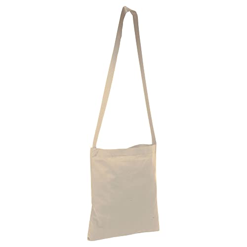 Artexia, Umhängetasche für Damen, Einkaufstasche aus Baumwolle, Stofftasche aus Canvas, natur