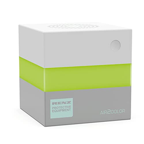 Renz AIR2COLOR; CO2-Ampel CO2-Messgerät Made in Germany mit hochwertigem NDIR-Sensor 10 x 10 x 1
