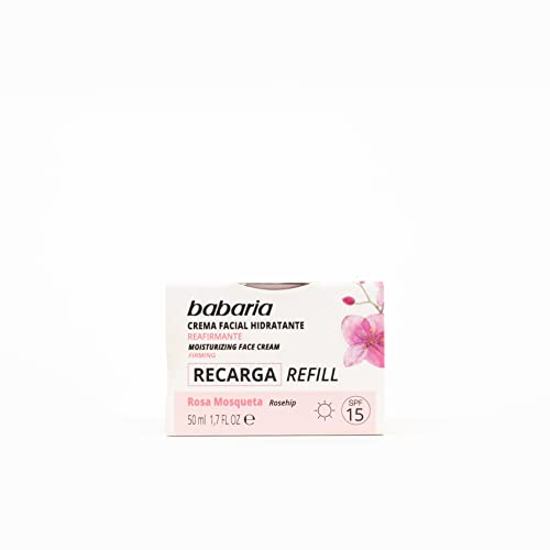 Babaria - Refill Crema Facial Hidratante Reafirmante de Rosa Mosq...