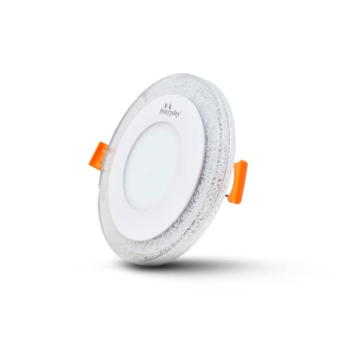 Image of Murphy 6 Watt (3+3W) Round Double Colour Led Conceal Panel Light, Ceiling Light with 2 Year Warranty(Multi Color+CW,Pack of 2)