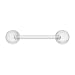 14g Clear Bioflex Uv Tongue Ring Body Jewelry Piercing 14 Gauge 5/8" 7Z ACC Body Jewelry™