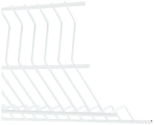 Sauvic Scolapiatti in acciaio plastificato bianco