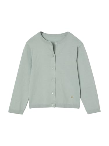 Vertbaudet Mädchen Strickjacke Basics Oeko-TEX® graublau 146/152