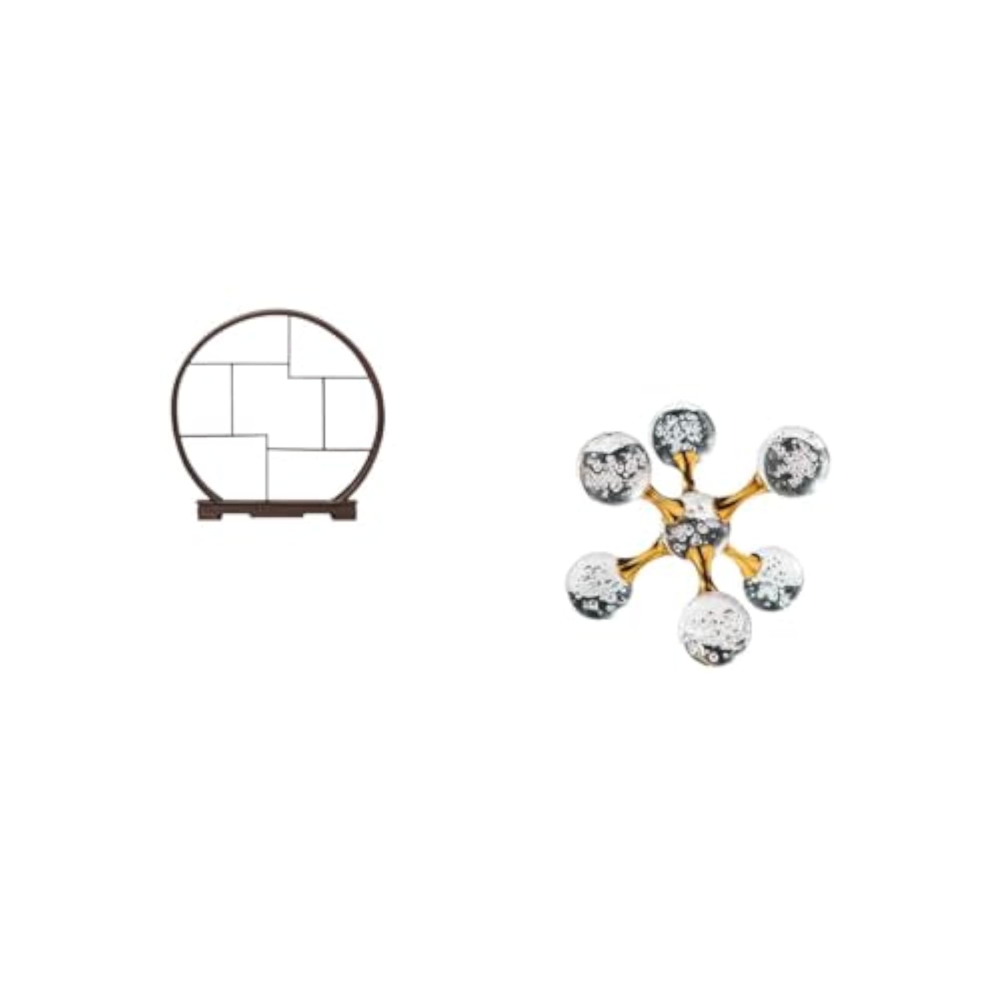 Wooden Bubble Sphere Display Stand