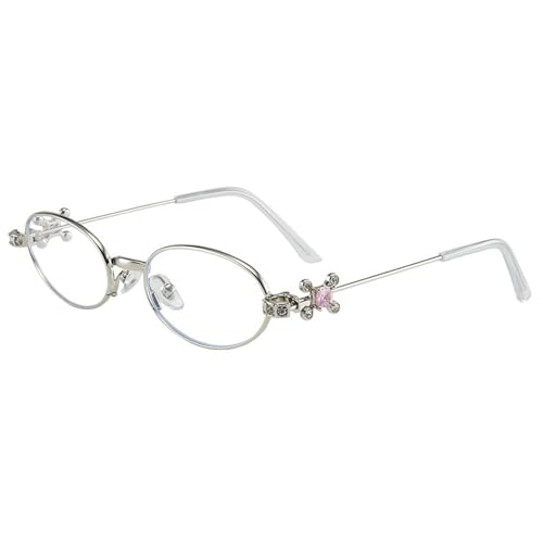 Bling Rhinestone Sunglasses For Women Oval Sunglasses Fashion Trendy Diamond Sun Glasses UV400 Fashion Metal Eyewear