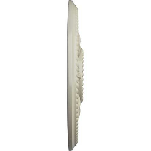 Image of Ekena Millwork CM18EDCYF Edinburgh Ceiling Medallion fits Canopies up to 5 1 /4, Clear Yellow