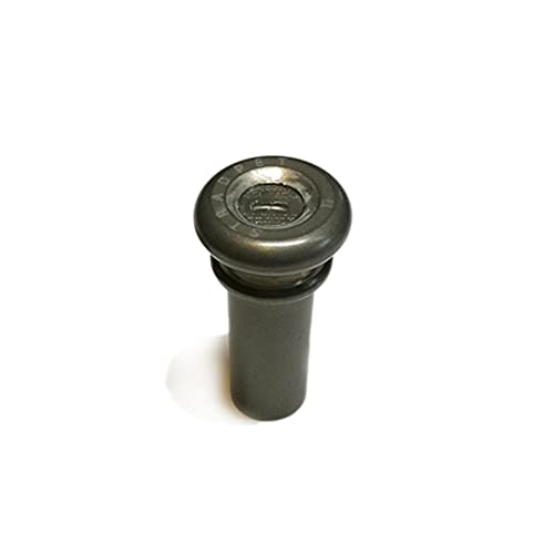 STRADPET titanium end button, hollow & soild type for violin and viola in bright and gun gray (L 8.8mm, Hollow Gray)