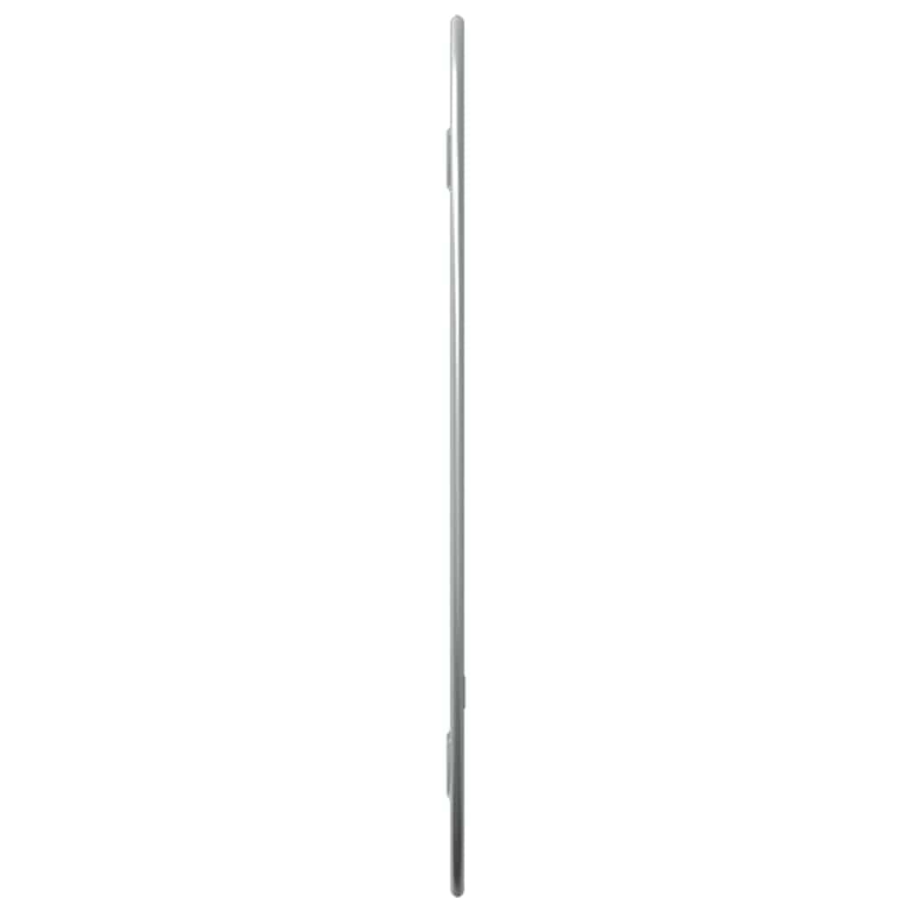 Srebrne lustro ścienne 40 x 30 cm ze szkła z ramą PCW