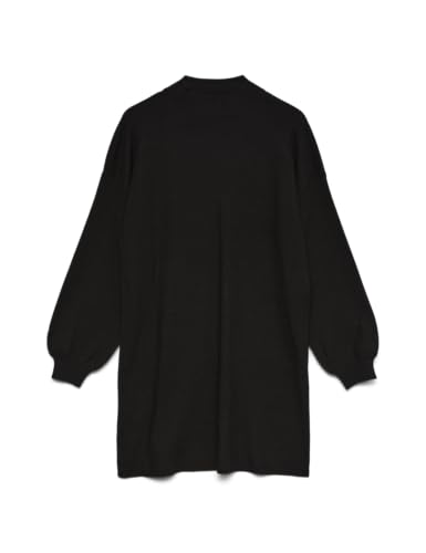 VERO MODA Damen VMNANCY LS Funnelneck Dress NOOS Kleid, Black, M