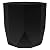 Bloem Tuxton Modern Hexagon Small Planter: 10" - Black - Matte Finish, Durable Resin, Modern Design, Optional Drainage Holes, for Indoor and Outdoor Use, Gardening, 2.7 Gallon Capacity
